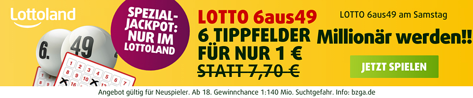 Lottoland Lotto 6aus49 6 für 1€
